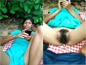 Desi Rustic Girl Fingers Pussy Record From Lover