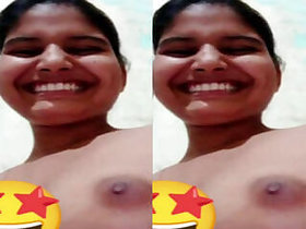Beautiful Indian Girl Showing Up On Video Call