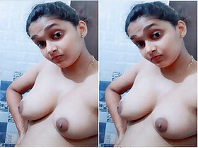Cute Indian College Student Shows Her Tits and Pussy