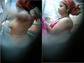 Recording Bathing in Bakhbhi Village In Hidden Camera Part 4