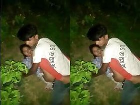 Desi Lover Behind The Door Shagging