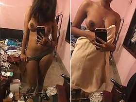 Sexy Girl Taping Her Nude Selfies Part 3