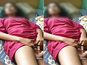 Desi Indian Girl Plays With Lover's Pussy Fingers