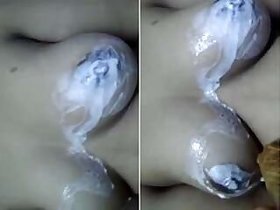 Pretty Indian Girl Shows Her Boobs and Bathes Part 1
