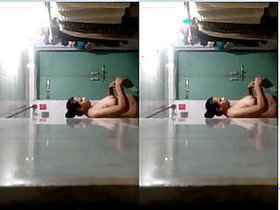 Desi Bhabhi After Bathing Hidden Camera Video Part 1