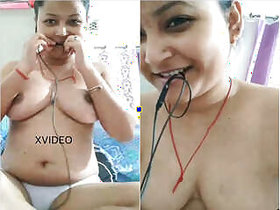 Hot Indian girl shows her tits and pussy Part 2