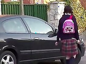 British Teen Teasing At School Girl